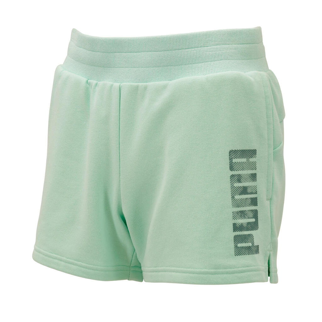 Women's Cotton Fitness Shorts - Green